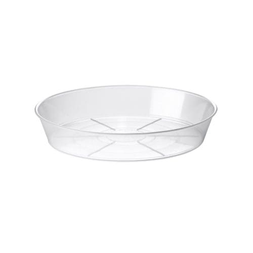 Soucoupe transparente pour dessous de pot. Horticole.
