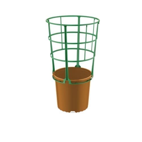 La grille de tuteurage série STG, en plastique injecté de couleur verte est un accessoire conçu pour soutenir et stabiliser les plantes à croissance verticale. Horticole.