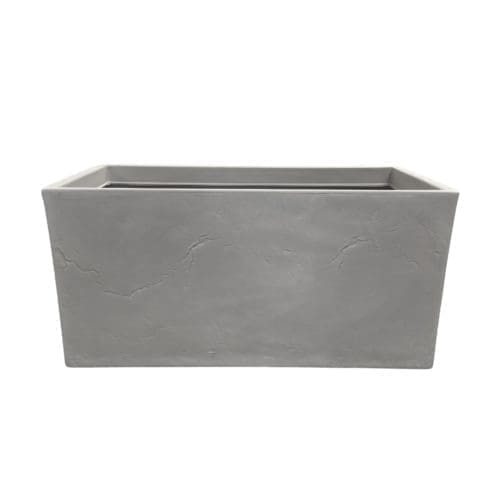 Jardinière gris pour les plantes et fleurs.