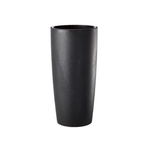 pot allongé mate gris pour plantes et fleurs de erba.